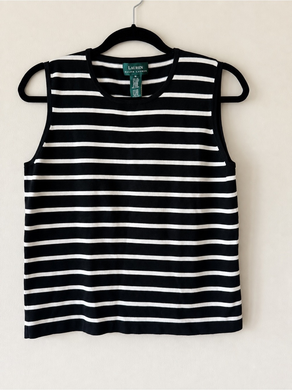 Lauren Ralph Lauren NWT Striped Sleeveless Knit Top – Size M